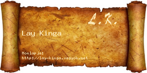 Lay Kinga névjegykártya
